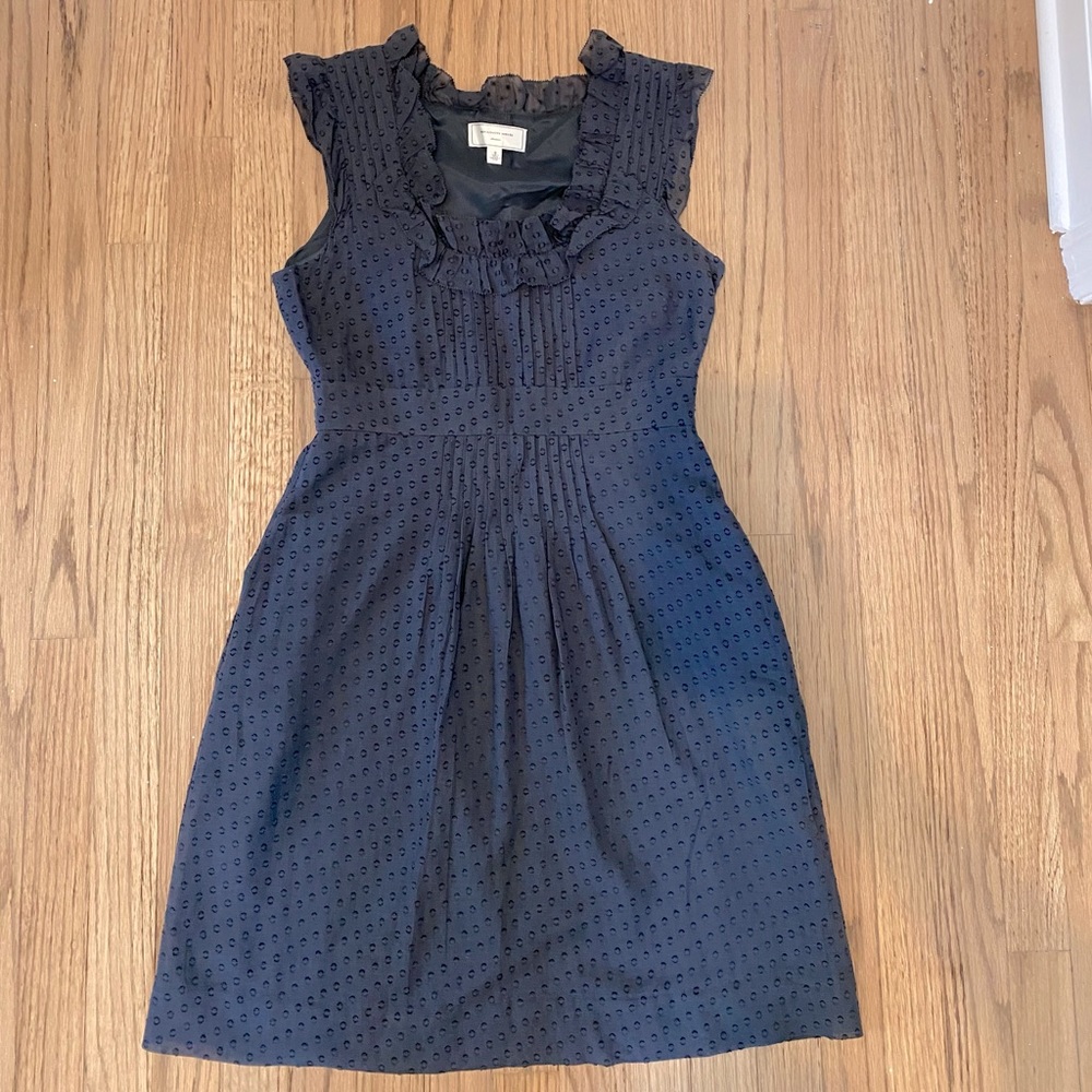 Moulinette Soeurs Behind the Clouds Dress in Dark Slate Gray Lightweight Dre…
